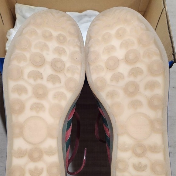 Excellent Condition Adidas Gazelle Indoor Shadow Red Green Men's Size 9.5 - Picture 7 of 8